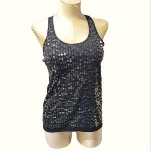 Almost Famous Black Razorback Tank Top Large